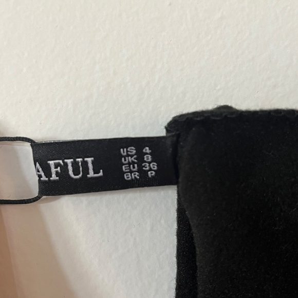 Zaful - Faux Leather Bralette Tank Top - Picture 2 of 2